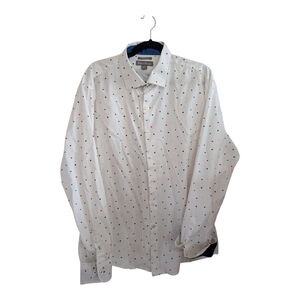 Paulo Solari Performance Stretch Modern Fit Gambling Theme Dress Shirt XXL